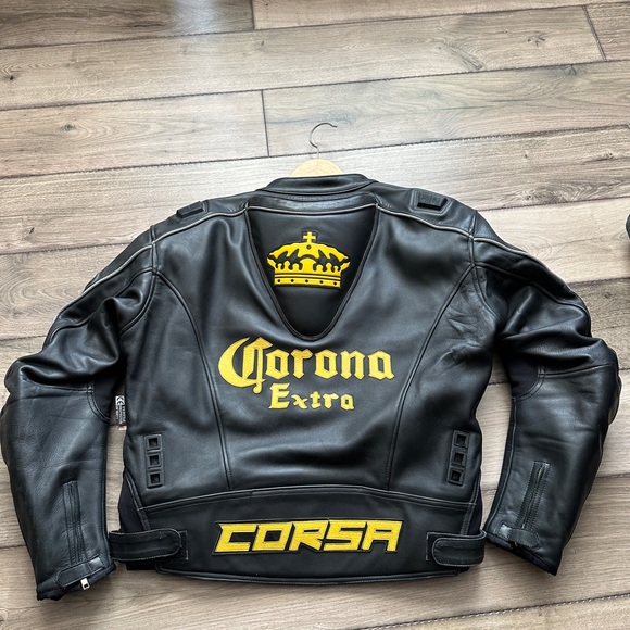 Corsa Corona Leather Riding Jacket Men’s Size USA 46 - Picture 2 of 4